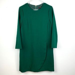 J. Crew Overlapped Long Sleeve Shift Dress | Sz 4